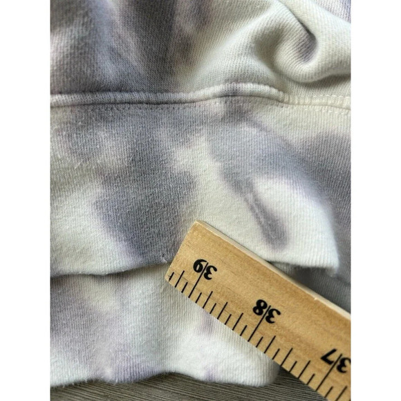 Good American Women’s Crew Neck Tie Dye 70’s Sweatshirt 70's Hip Purple White 1 - Picture 7 of 7